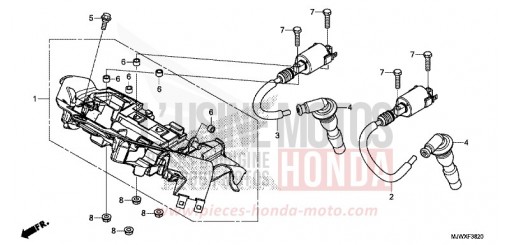 BOBINE D'ALLUMAGE CB500XAJ de 2018